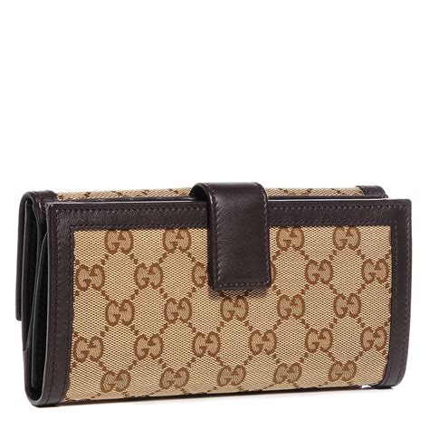 gucci monogram continental wallet|authentic gucci monogram wallet box.